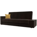 Диван Лига диванов Лига-020 224x90x84 см вельвет цвет коричневый