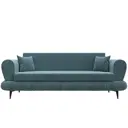 Диван раскладной Лига диванов 239x87x88 см велюр цвет бирюзовый