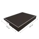 Диван раскладной Лига диванов 200x86x83 см эко-кожа цвет коричневый