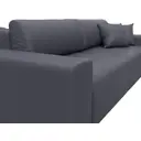 Диван раскладной Лига диванов 248x84x111 см эко-кожа цвет grifon 15 серый
