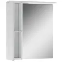 Зеркальный шкаф для ванной Айсберг Лилия 60 левый цвет белый