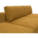 Диван раскладной Лига диванов 129693 267x84x187 см велюр цвет brut 10 желтый