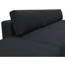 Диван прямой модульный с пуфом Лига-060 НПБ Лонг Лига диванов 129483 367x84x118 см замша цвет joly 16 темно-серый