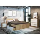 Кровать с ящиками Клик Мебель Мадера 160x80x200 см ЛДСП цвет белый