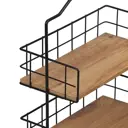Этажерка настольная Uyan 40x30 см металл цвет черный