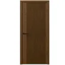 Дверь межкомнатная глухая Синди-5 60x200 см Шпон цвет орех с замком и петлями