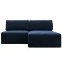 Диван раскладной Лига диванов 200x84x187 см шенилл цвет rimini 10 синий