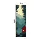 Рулонная штора блэкаут At Home 52x170 см, цвет красный, синий