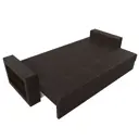 Диван раскладной Лига диванов 114335L_спб 230x90x80 см эко-кожа цвет коричневый