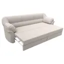 Диван раскладной Лига диванов 230x94x93 см замша цвет joly 05 бежевый