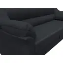 Диван раскладной Лига диванов 230x94x93 см замша цвет joly 16 темно-серый