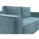 Диван раскладной Лига диванов 180x94x108 см велюр цвет бирюзовый
