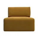 Модуль Лига диванов 129564 100x84x187см велюр цвет brut 10 желтый