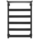 Полотенцесушитель электрический Secado Комано 1 СП L 500x800 мм 300 Вт с терморегулятором и полкой лесенка цвет черный