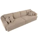Диван раскладной Лига диванов 320x88x106 см велюр цвет бежевый