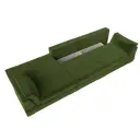 Диван раскладной Лига диванов 372x90x116 см вельвет цвет зеленый