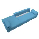 Диван раскладной Лига диванов 372x90x116 см рогожка цвет амур 10 голубой