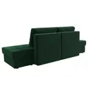 Диван раскладной Лига диванов 242x84x92 см велюр цвет зеленый