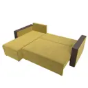 Диван раскладной Лига диванов 117754L_спб 226x85x140 см вельвет цвет желтый