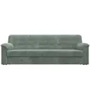 Диван раскладной Лига диванов 236x90x88 см велюр цвет brut 08 зеленый