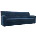 Диван раскладной Лига диванов 236x90x88 см велюр цвет brut 11 синий