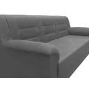 Диван раскладной Лига диванов 236x90x88 см замша цвет joly 13 серый