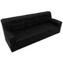 Диван раскладной Лига диванов 236x90x88 см эко-кожа цвет grifon 18 черный
