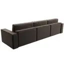 Диван раскладной Лига диванов 345x92x116 см велюр цвет коричневый