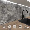 Стеновая панель матовая Фартукофф Бетон 400x60x0.1 см ПВХ цвет разноцветный