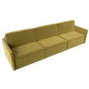 Диван раскладной Лига диванов 320x98x118 см вельвет цвет желтый