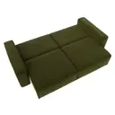 Диван раскладной Лига диванов 252x88x116 см вельвет цвет зеленый