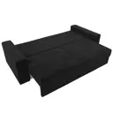 Диван раскладной Лига диванов 250x96x106 см велюр цвет черный