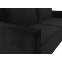Диван раскладной Лига диванов 220x100x120 см велюр цвет черный