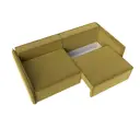 Диван раскладной Лига диванов 220x100x120 см вельвет цвет желтый
