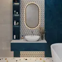 Раковина накладная для ванной Wellsee Cute Twin R 20218961R в комплекте для ванной комнаты овал 50x42 см цвет белый