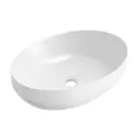 Раковина накладная для ванной Wellsee Air Gap R 20218870R в комплекте для ванной комнаты овал 50x36 см цвет белый