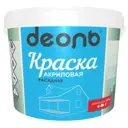 Фасадная краска Деоль белоснежная матовая 9 л