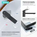 Раковина для ванной подвесная накладная Wellsee Excellence Pro 20219043R в комплекте для ванной комнаты прямоугольник 60x47 см цвет белый