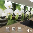 Стеновая панель Фартукофф Белая орхидея 400x60x0.15 см ПВХ цвет разноцветный