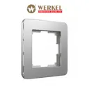 Рамка для розеток и выключателей Werkel Platinum 1 пост цвет алюминий
