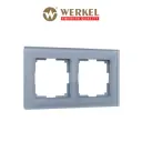 Рамка для розеток и выключателей Werkel Favorit 2 поста цвет серый