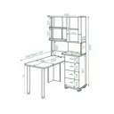 Стол Мэрдэс СР-220/150 БЕН 110x193x150 см лдсп цвет белый, ясень шимо светлый