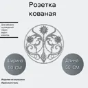 Кованый элемент кованая розетка (1053) 50x50 см