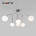 Потолочная люстра с плафонами EUROSVET 30177/6 хром