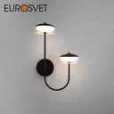 Настенный светильник светодиодный Eurosvet Fungo 50388/2 с пультом желтый свет цвет черный