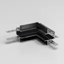 Коннектор Elektrostandard A067506 угловой жесткий для соединения трековых шинопроводов встраиваемый однофазный цвет черный