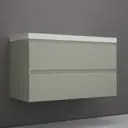 Тумба под раковину напольная Style line ЛС-00002358 100см цвет олива