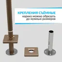 Карниз для ванной Mr.KARNIZ Cubus прямой 190 усиленный 20 мм цвет бронза