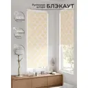 Рулонная штора блэкаут At Home Рилварт AT783396068 68x170 см, цвет белый