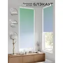 Рулонная штора блэкаут At Home Рилварт AT783368068 68x170 см, цвет зеленый